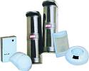 Example of some of Irenco&#8217;s range of security products that includes dual beam active infrared perimeter protective devices, passive infrared detectors and glass breakage detectors